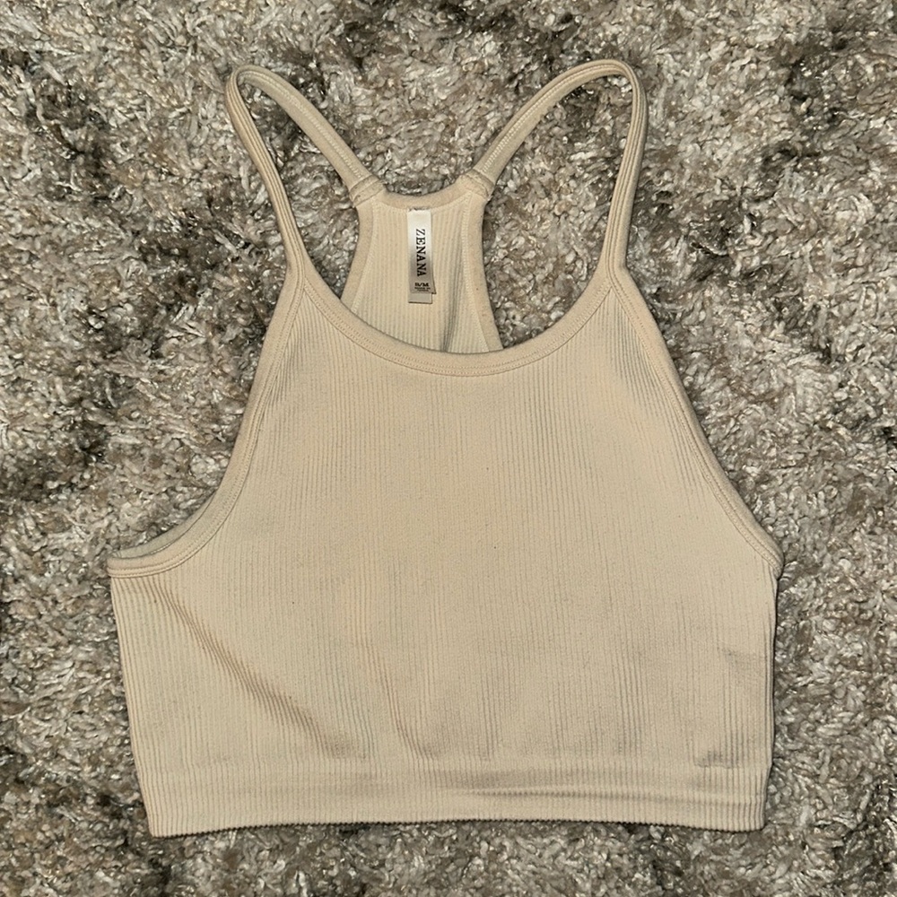 WON’T BE AROUND COMFORT SPORT BRAMI  |  TAN & SPRING BLUE - Picture 3 of 5